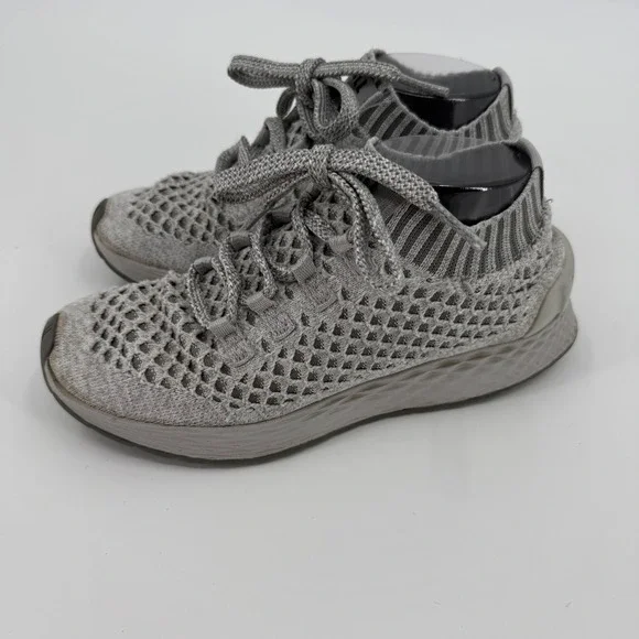 NOBULL Diamond Knit Runner Sneakers Womens 8 Grey Breathable Training Shoes - Picture 2 of 8